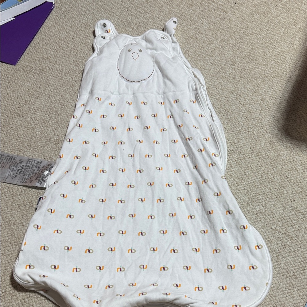 White and Orange Sleep Sack
